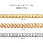 14K REAL Gold Miami Cuban Curb Link Chain Necklace & Bracelet, Royal Chain, Unisex Chunky Gold Chain for Man - Women, Heavy Gold Chain